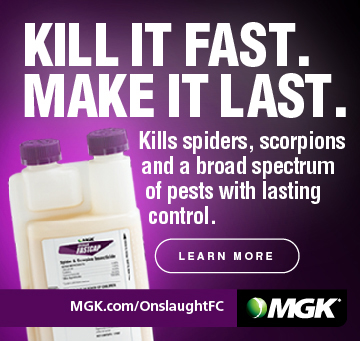 Kill it fast, make it last. Kills spiders, scorpion and a broad spectrum of pests with lasting control - Learn More.